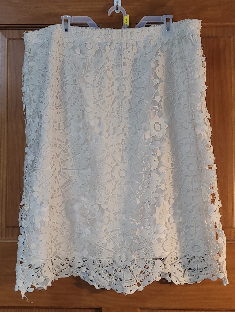 Est 1946 Womens Crochet Midi Skirt Lined Cream 22/24W Boho Fairycore